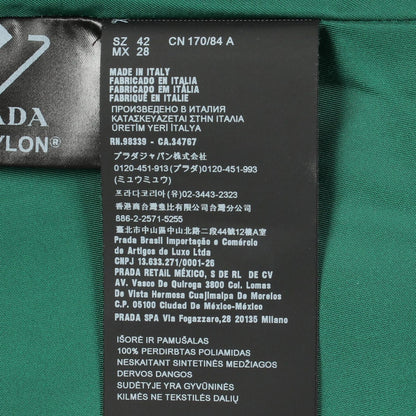 Prada Dress Re-Nylon Triangle Plate Sleeveless Nylon — view 5