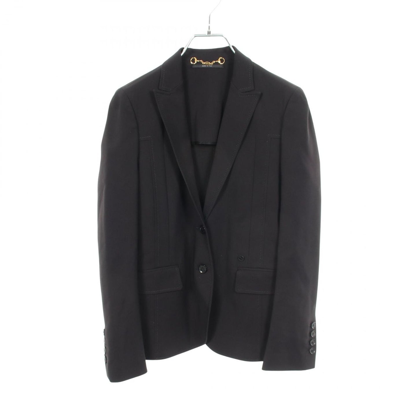 Gucci Tailored Jacket Interlocking Black Nylon