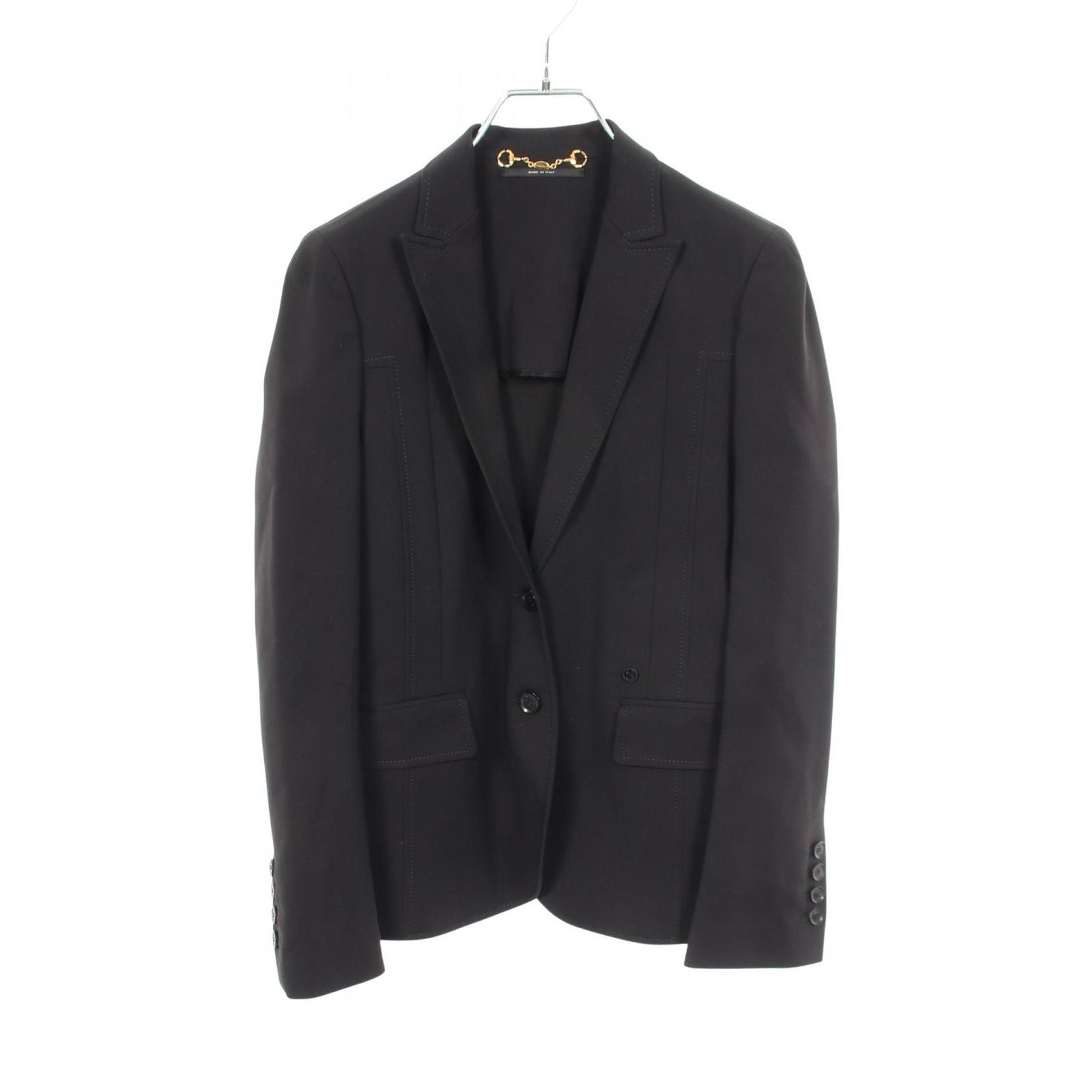 Gucci Tailored Jacket Interlocking Black Nylon