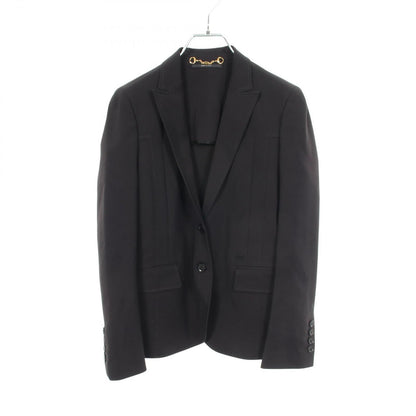 Gucci Tailored Jacket Interlocking Black Nylon