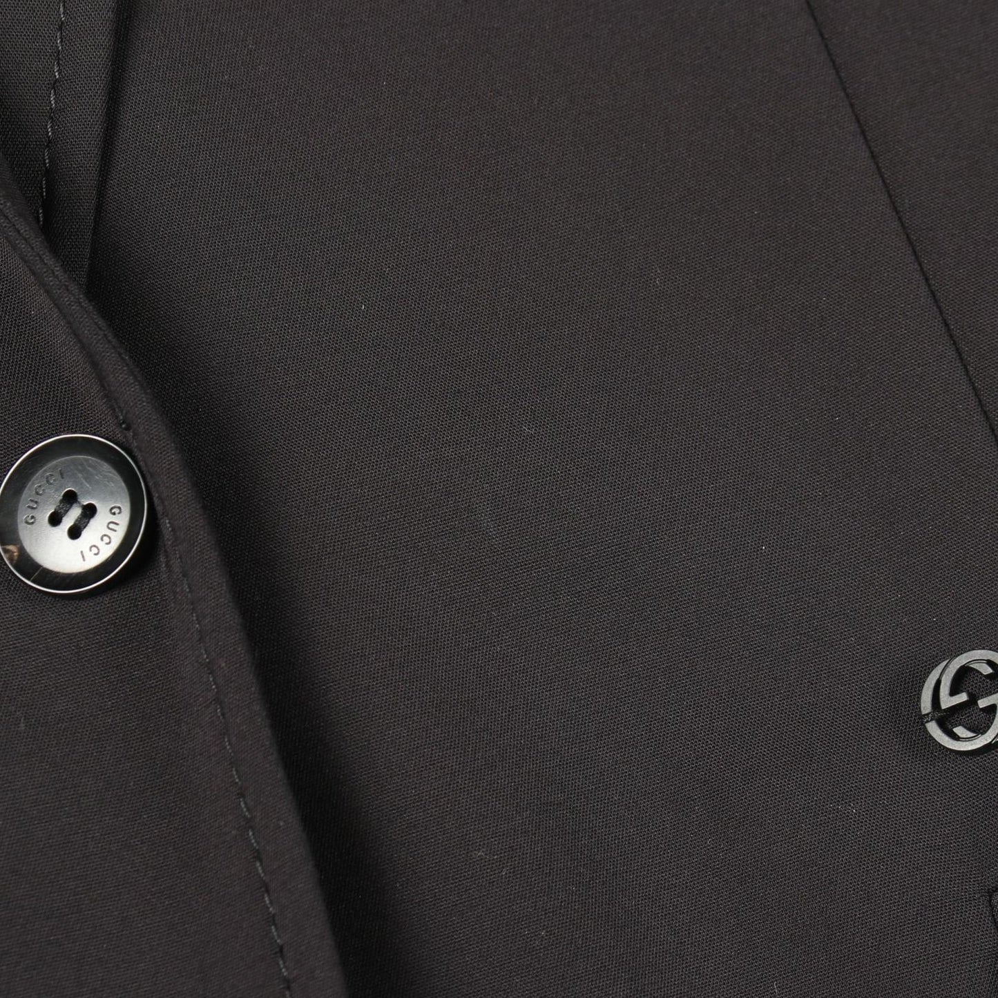 Gucci Tailored Jacket Interlocking Black Nylon — view 6