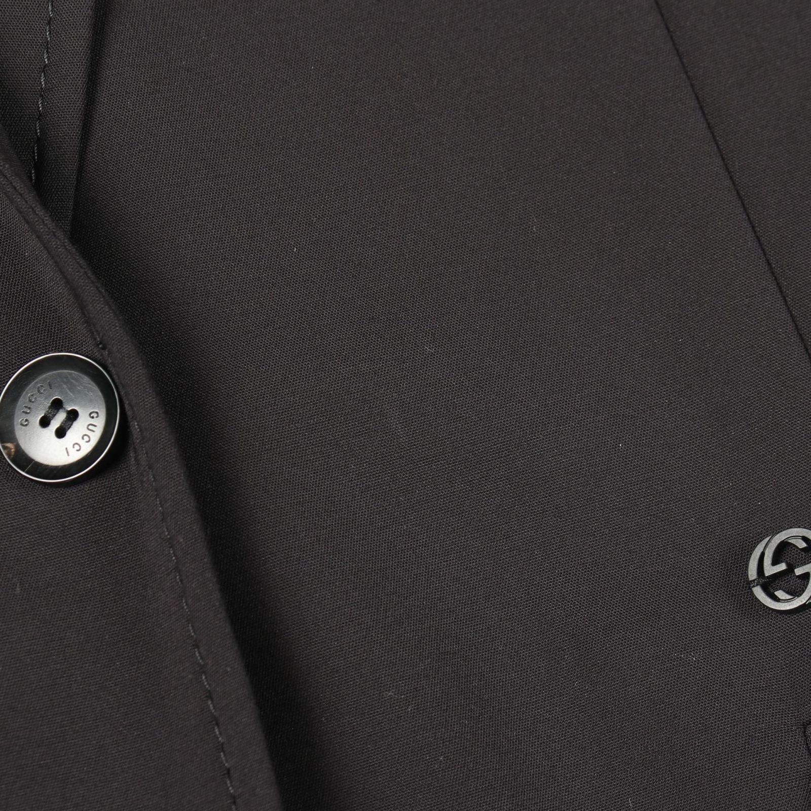Gucci Tailored Jacket Interlocking Black Nylon — view 6