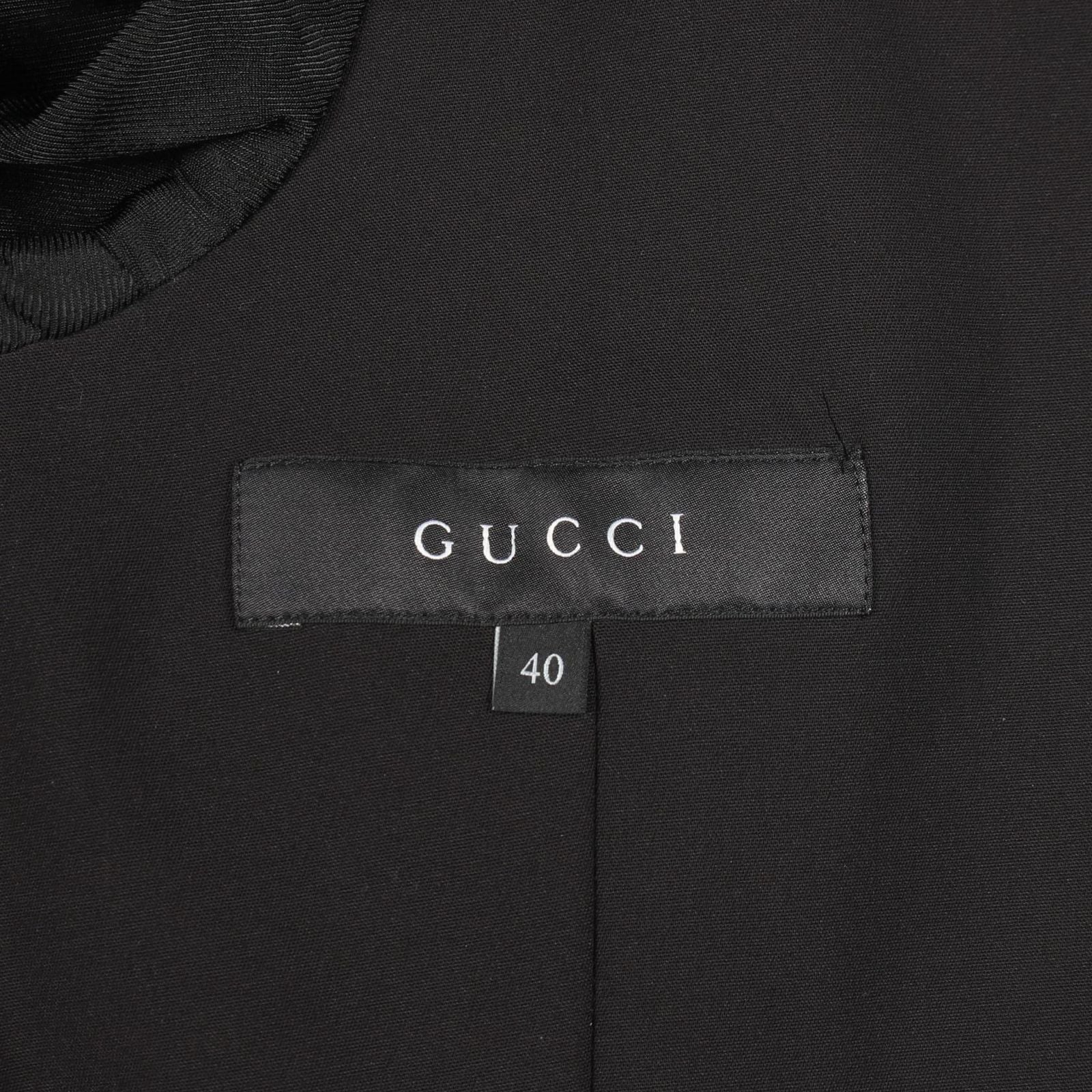 Gucci Tailored Jacket Interlocking Black Nylon — view 3