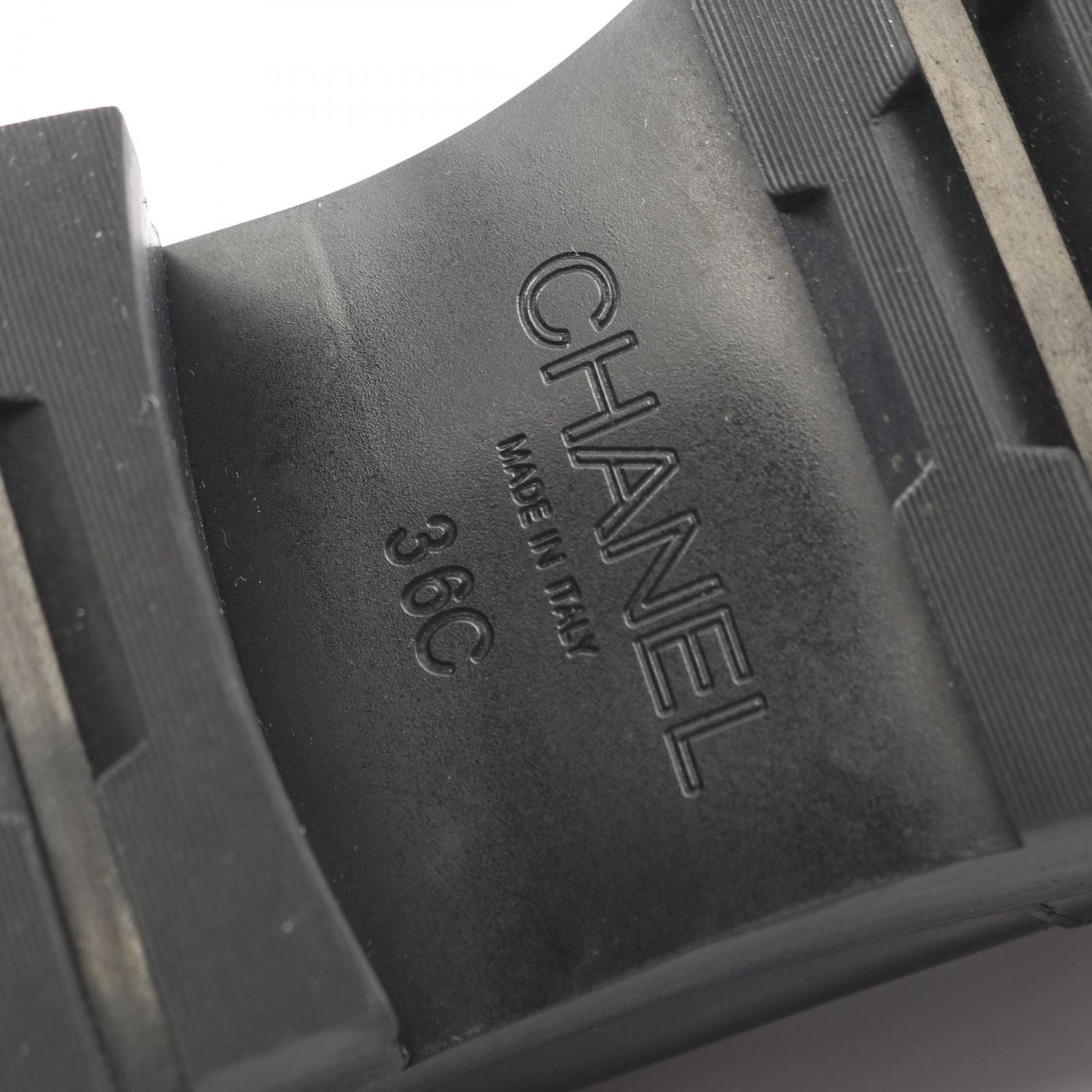 Chanel Loafers CC Logo Black Leather — view 6