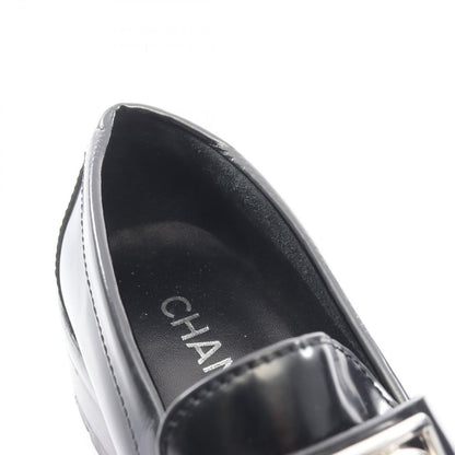 Chanel Loafers CC Logo Black Leather — view 9