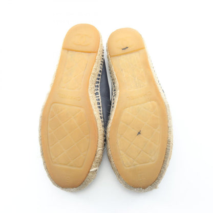 Chanel CC Logo Espadrilles Slip on Leather Shoes — view 4