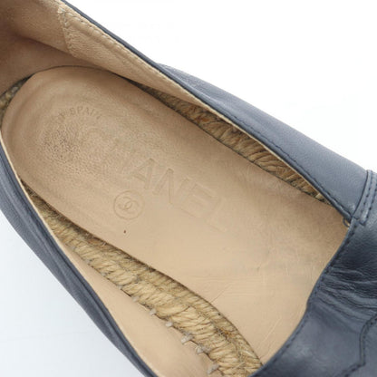 Chanel CC Logo Espadrilles Slip on Leather Shoes — view 5