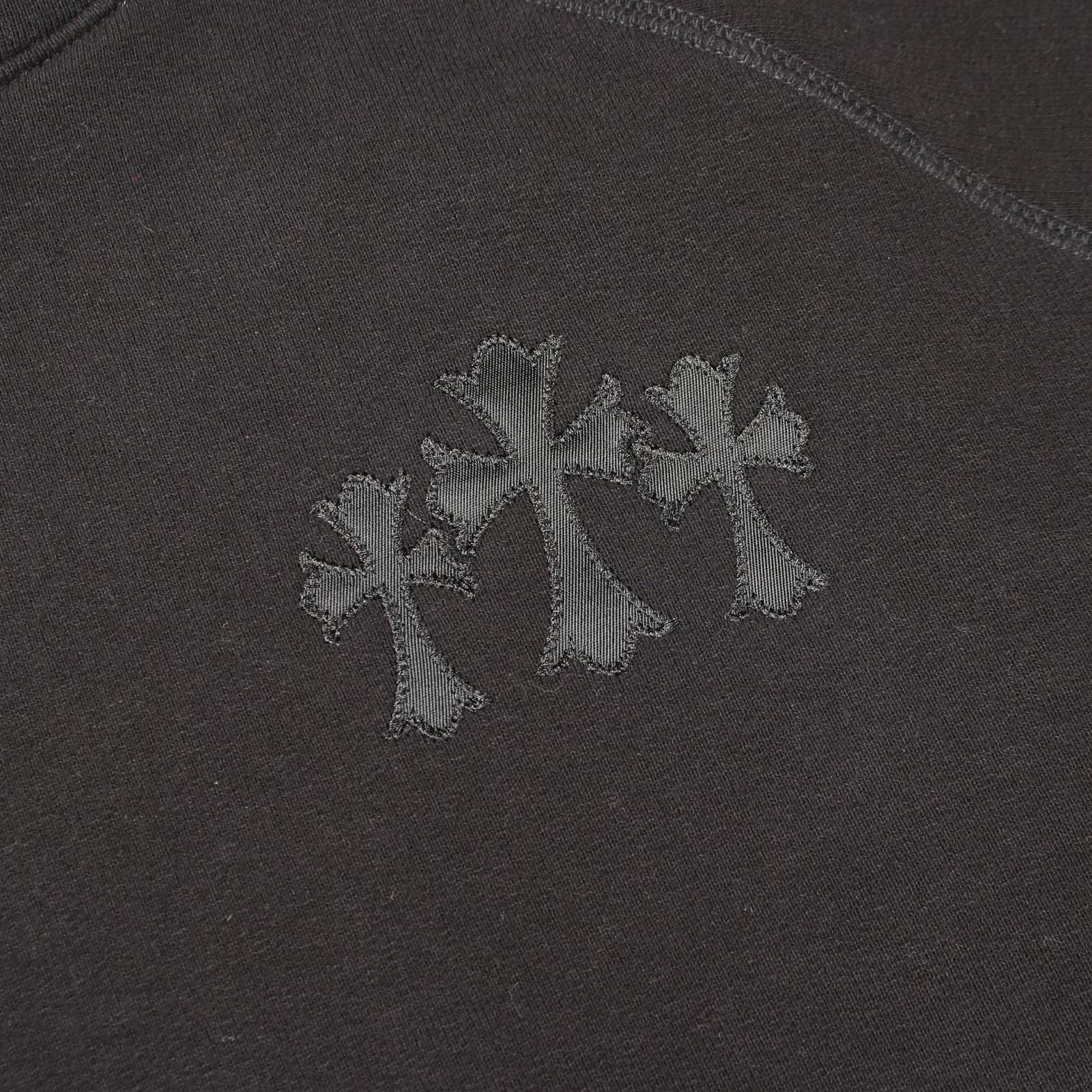 Chrome Hearts Hoodie Not CH Logo Black Cotton Pullover — view 5