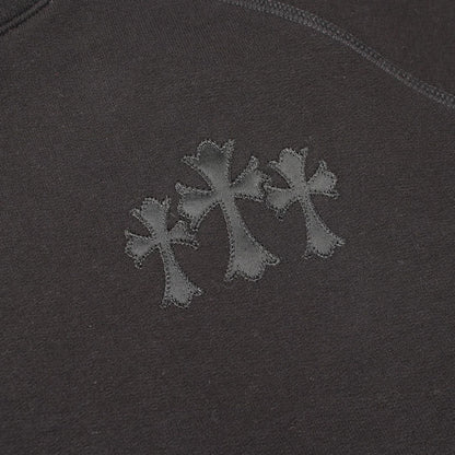 Chrome Hearts Hoodie Not CH Logo Black Cotton Pullover — view 5