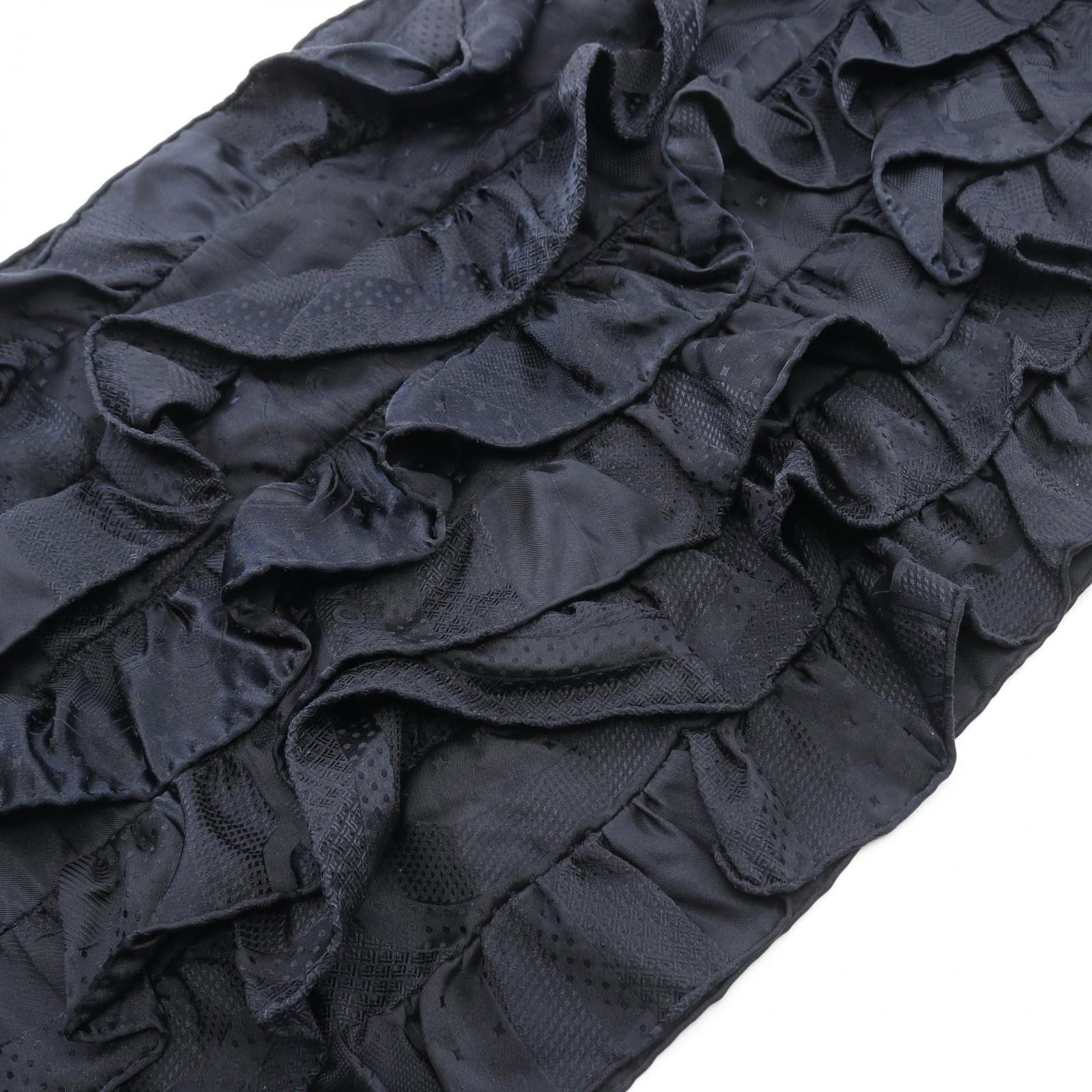 Hermes Shawl Frill Silk Scarf — view 4
