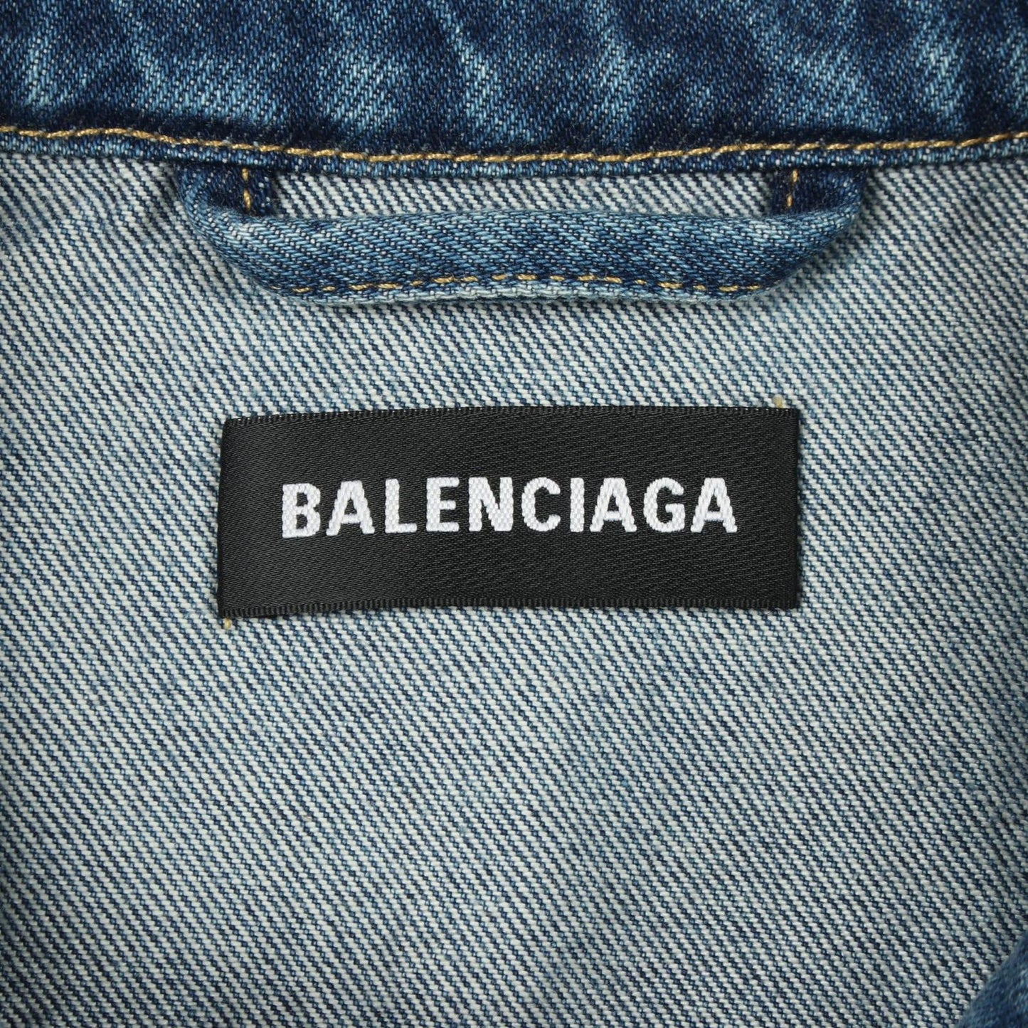 Balenciaga Denim Jacket Campaign Logo Distressed — view 3