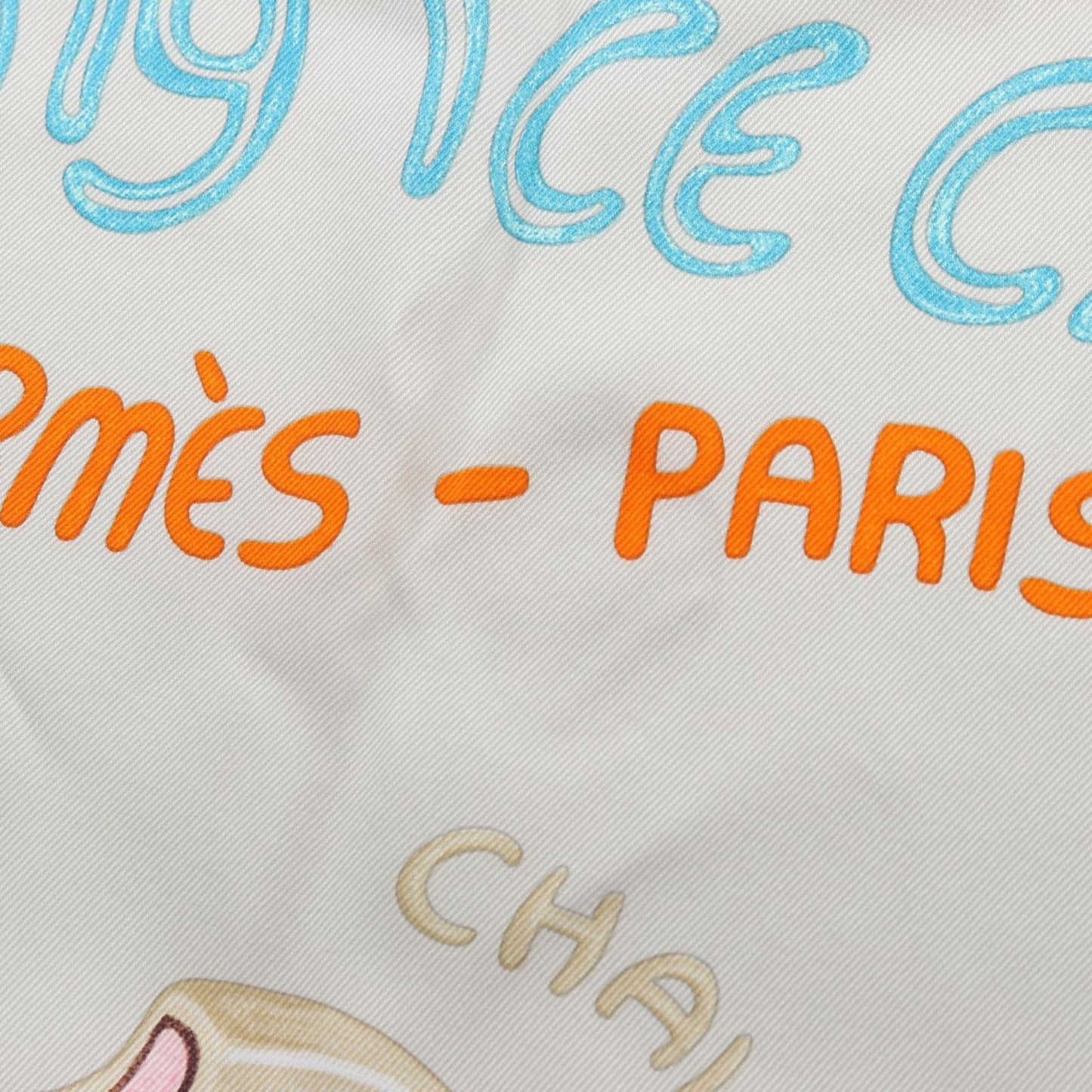 Hermes Scarf Carre 70 Funny Ice Cream Silk — view 4