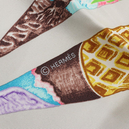 Hermes Scarf Carre 70 Funny Ice Cream Silk — view 2