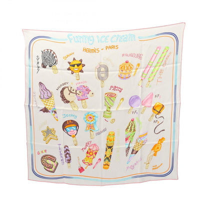 Hermes Scarf Carre 70 Funny Ice Cream Silk