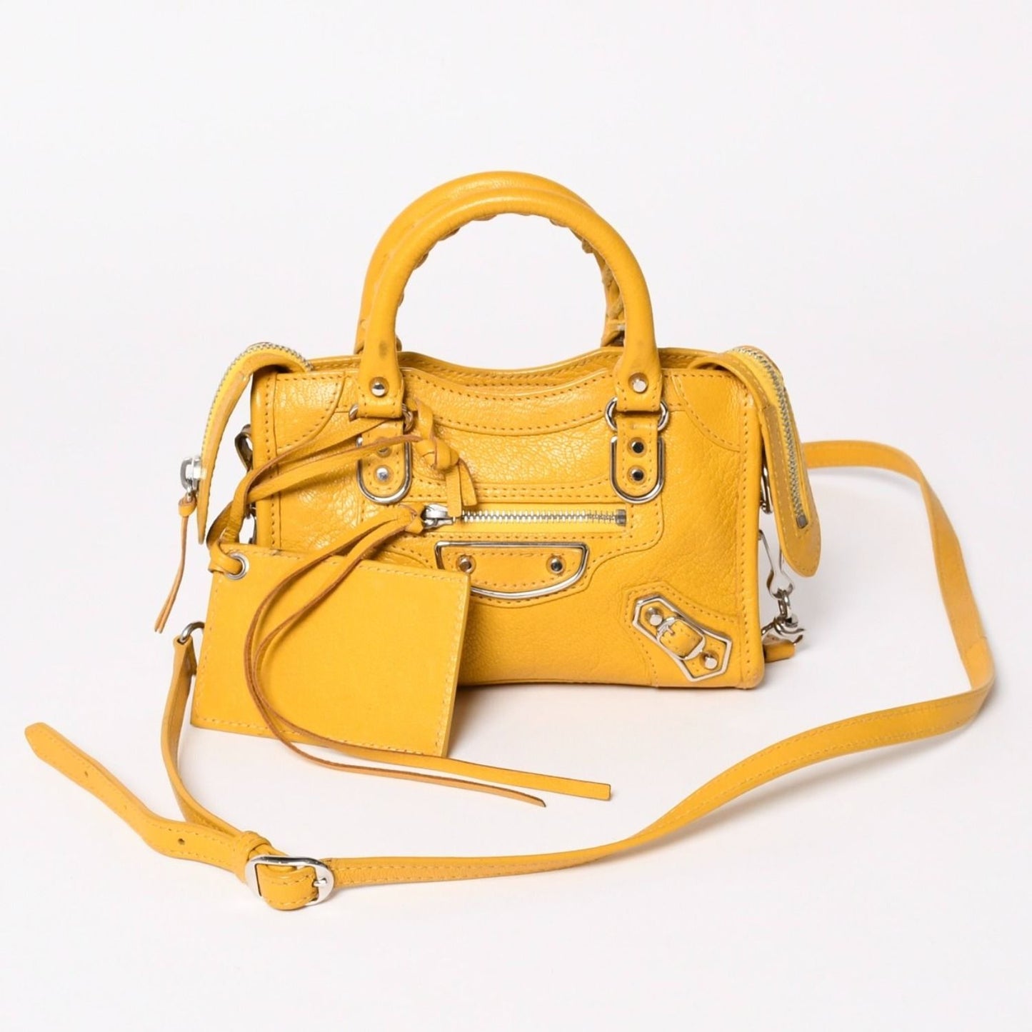 Balenciaga le City Bag Mini Lambskin Brass B Yellow