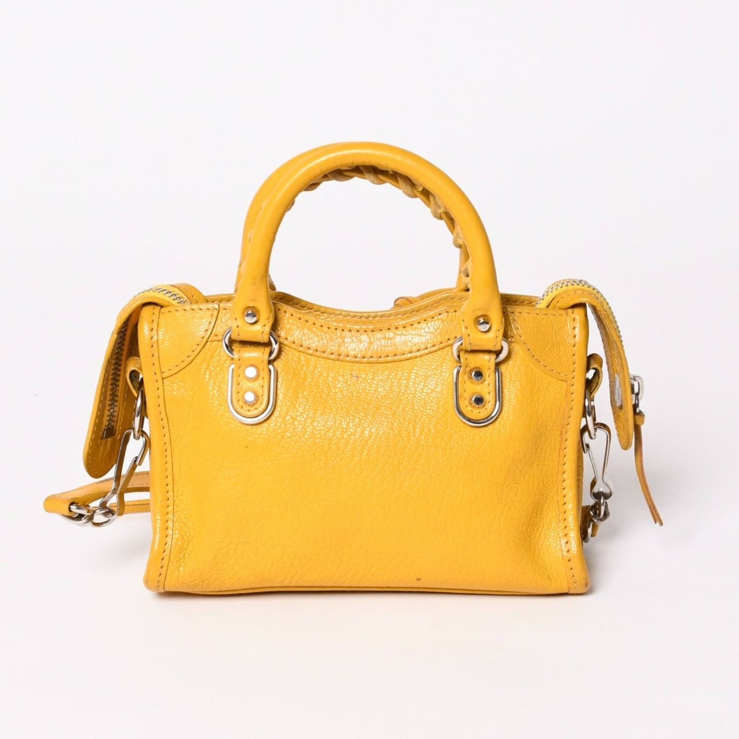 Balenciaga le City Bag Mini Lambskin Brass B Yellow — view 2