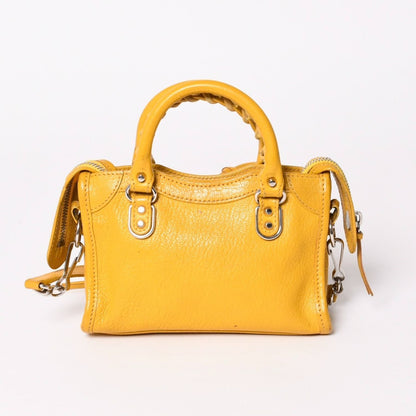 Balenciaga le City Bag Mini Lambskin Brass B Yellow — view 2