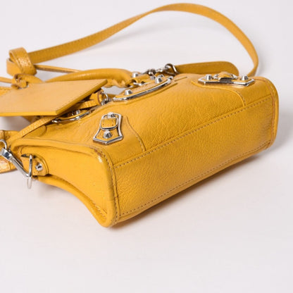 Balenciaga le City Bag Mini Lambskin Brass B Yellow — view 8