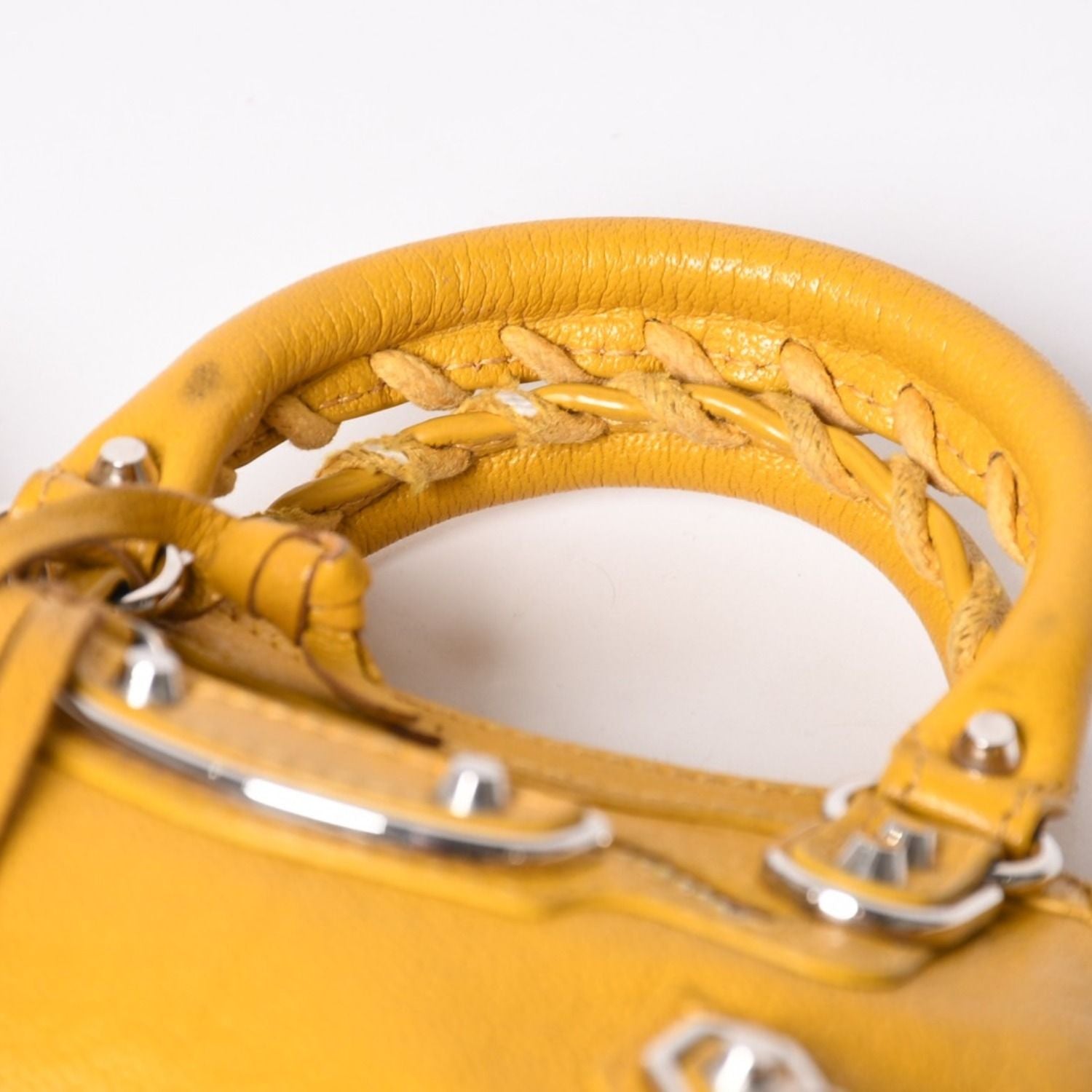 Balenciaga le City Bag Mini Lambskin Brass B Yellow — view 7