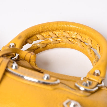 Balenciaga le City Bag Mini Lambskin Brass B Yellow — view 7