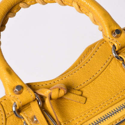 Balenciaga le City Bag Mini Lambskin Brass B Yellow — view 5