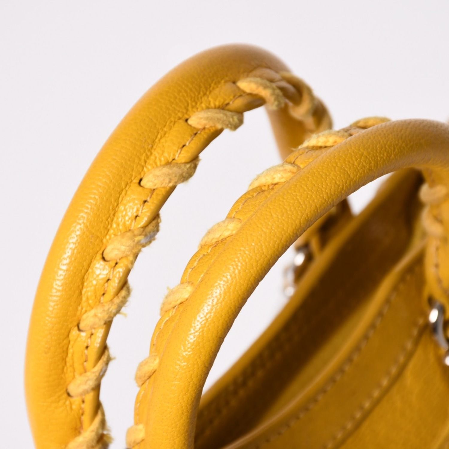 Balenciaga le City Bag Mini Lambskin Brass B Yellow — view 6