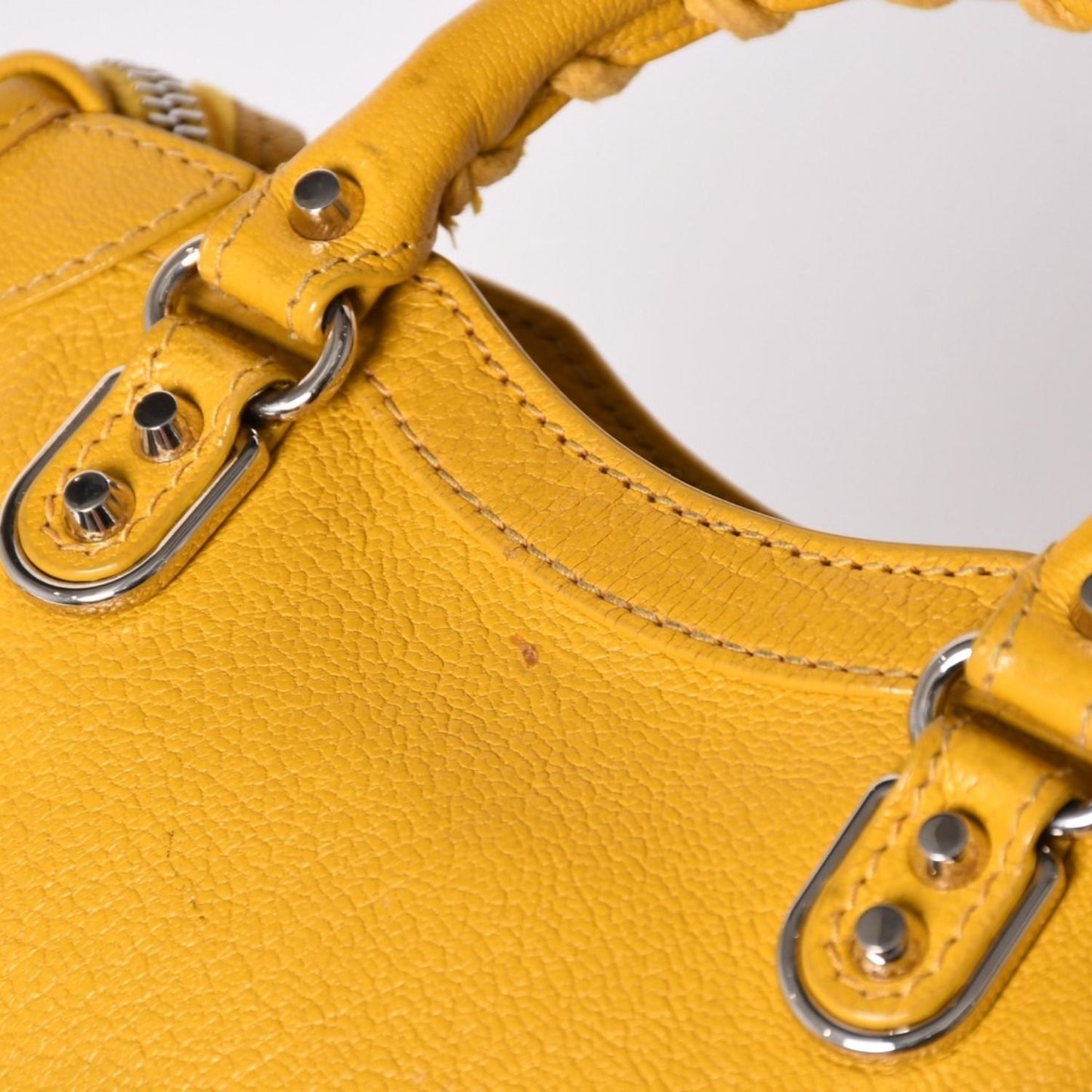 Balenciaga le City Bag Mini Lambskin Brass B Yellow — view 4