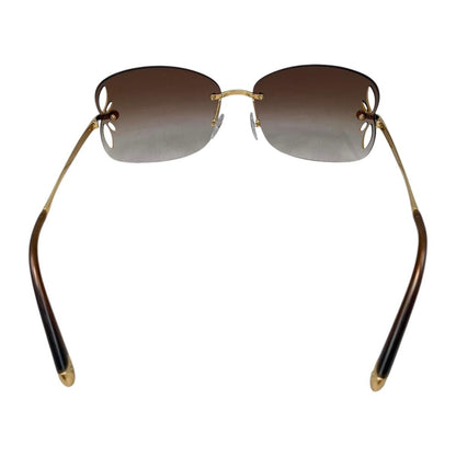 Louis Vuitton Sunglasses Lily Rimless Monogram Flower Gradient Brown Gold — view 4