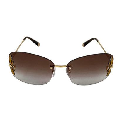 Louis Vuitton Sunglasses Lily Rimless Monogram Flower Gradient Brown Gold — view 3