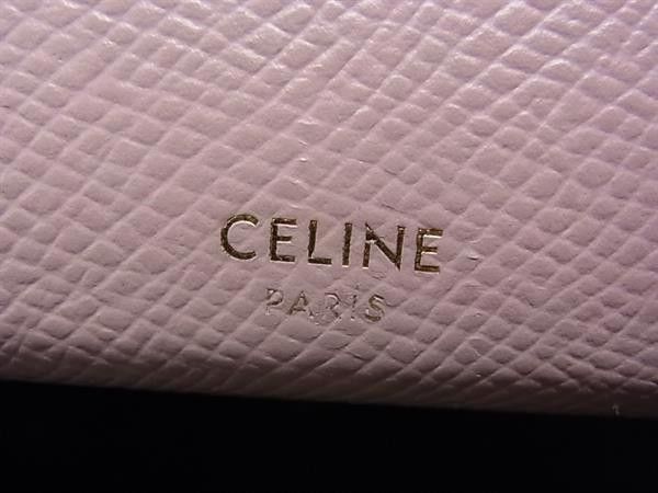 Celine Wallet Large Flap Pink Leather Bifold — view 6