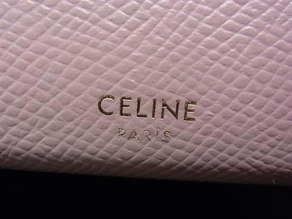 Celine Wallet Large Flap Pink Leather Bifold — view 6