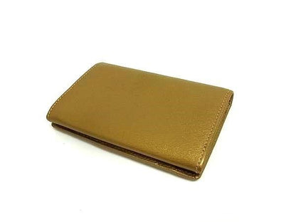 Loewe Card Case Anagram Gold Leather — view 2
