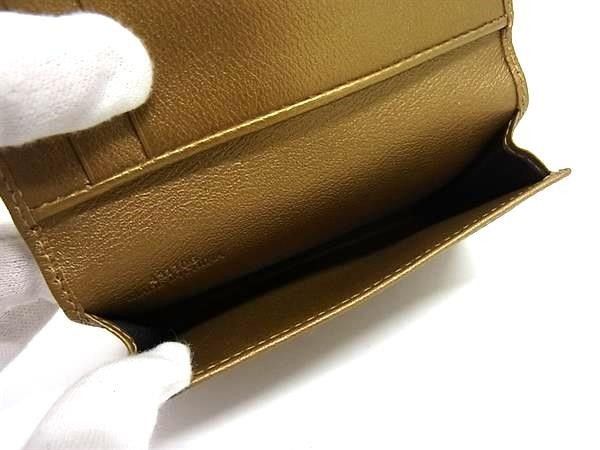 Loewe Card Case Anagram Gold Leather — view 4