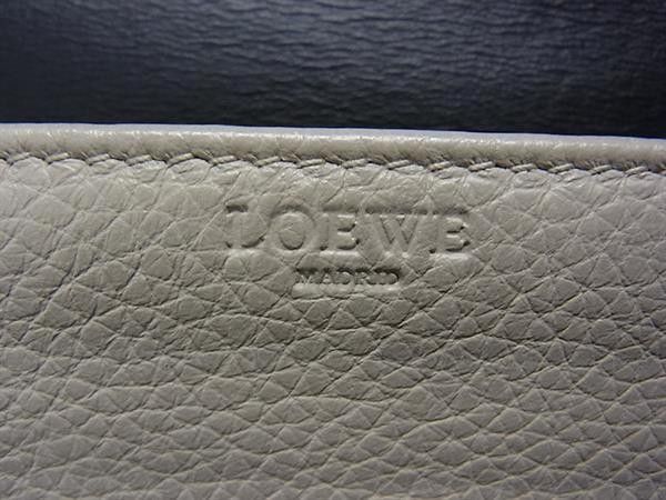 Loewe Wallet Amazona Beige Leather Bifold Anagram — view 7