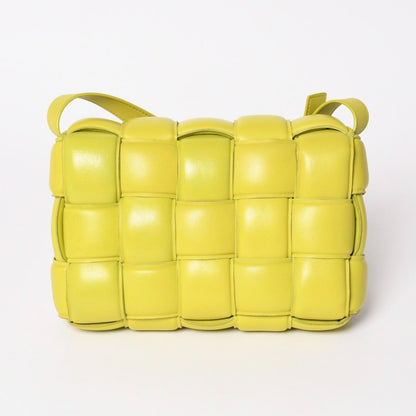 Bottega Veneta Padded Cassette Shoulder Bag Lime Green — view 2