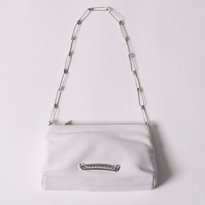 Chrome Hearts Safety Pin Pouch Shoulder Bag White Silver — view 2