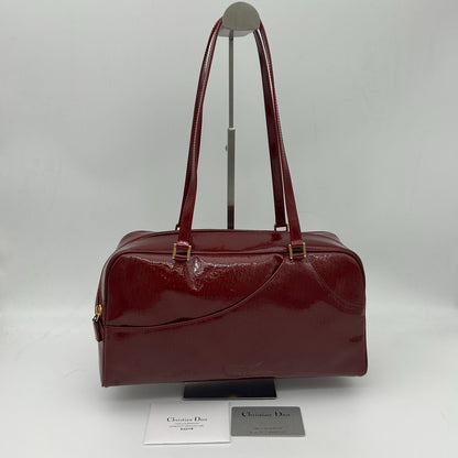 Dior Trotter Patent Mini Boston Shoulder