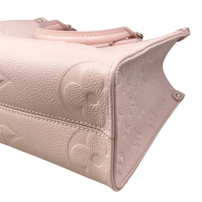 Louis Vuitton Shoulder Bag On The Go PM Monogram Empreinte Pink Pearl — view 7