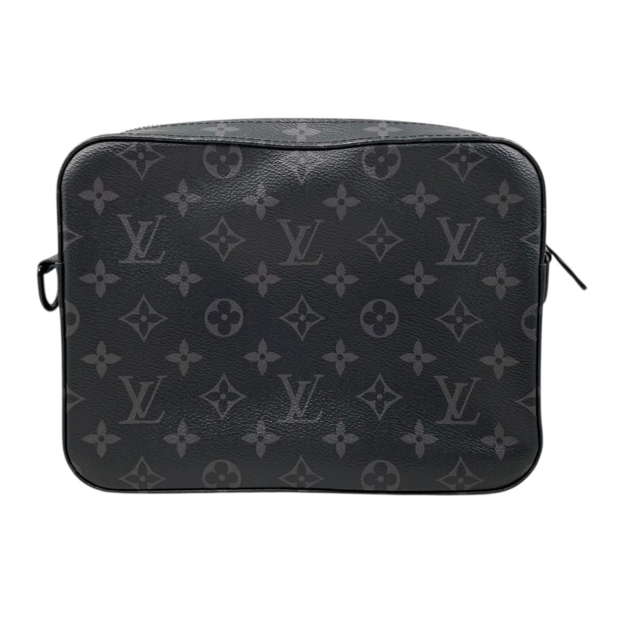 Louis Vuitton Shoulder Bag Steamer Messenger Monogram Eclipse Black — view 2