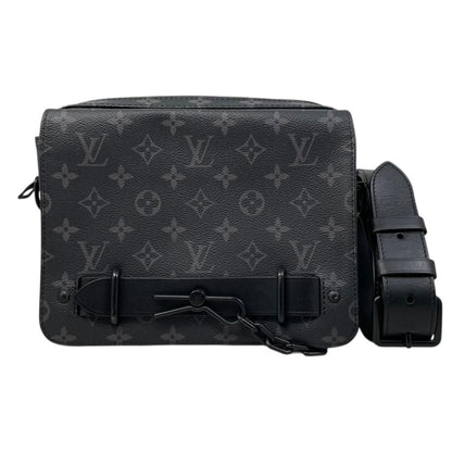 Louis Vuitton Shoulder Bag Steamer Messenger Monogram Eclipse Black