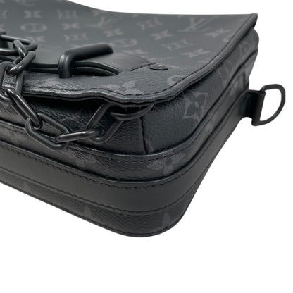 Louis Vuitton Shoulder Bag Steamer Messenger Monogram Eclipse Black — view 7