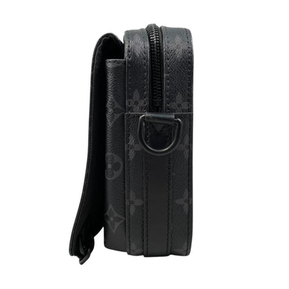 Louis Vuitton Shoulder Bag Steamer Messenger Monogram Eclipse Black — view 3