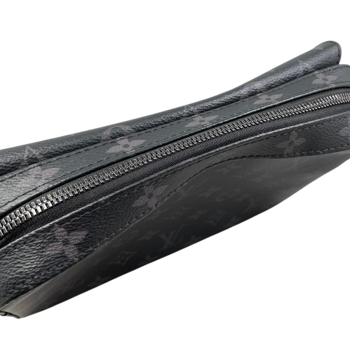 Louis Vuitton Shoulder Bag Steamer Messenger Monogram Eclipse Black — view 9