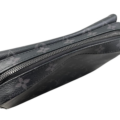 Louis Vuitton Shoulder Bag Steamer Messenger Monogram Eclipse Black — view 9