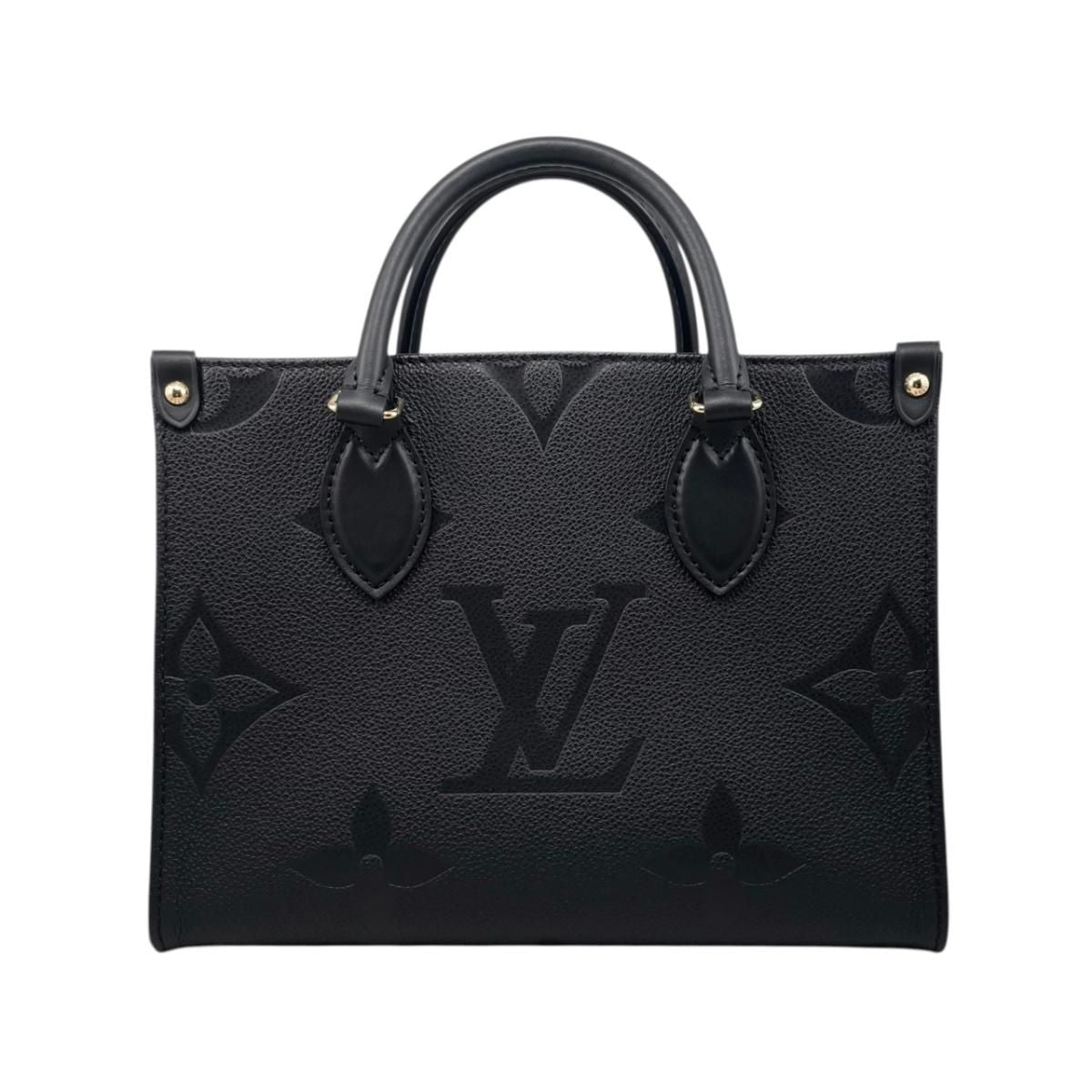 Louis Vuitton Shoulder Bag On The Go PM Monogram Empreinte Noir Black — view 2