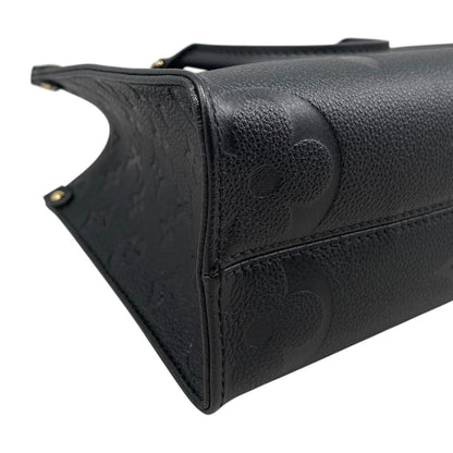 Louis Vuitton Shoulder Bag On The Go PM Monogram Empreinte Noir Black — view 6
