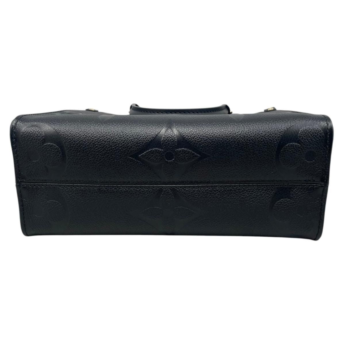 Louis Vuitton Shoulder Bag On The Go PM Monogram Empreinte Noir Black — view 5