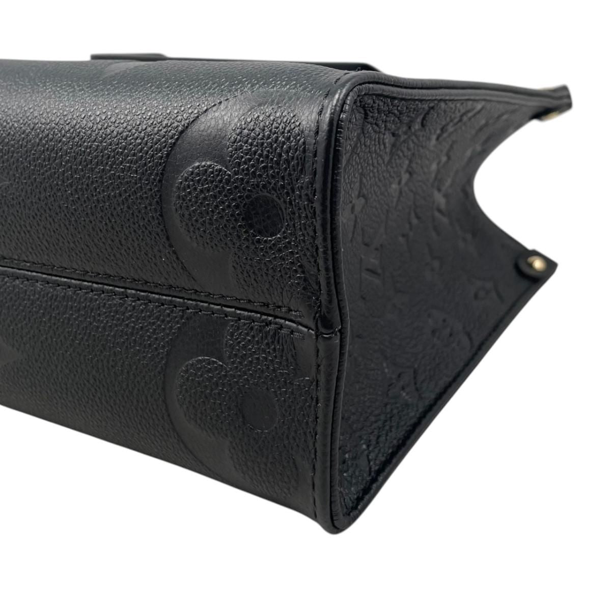 Louis Vuitton Shoulder Bag On The Go PM Monogram Empreinte Noir Black — view 7