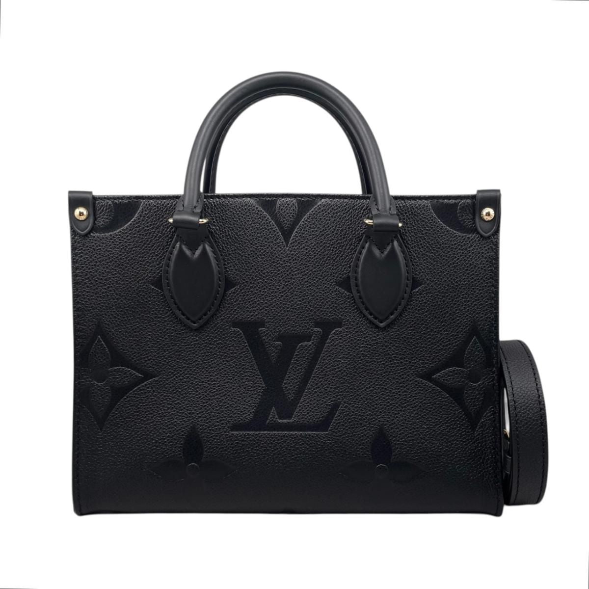 Louis Vuitton Shoulder Bag On The Go PM Monogram Empreinte Noir Black