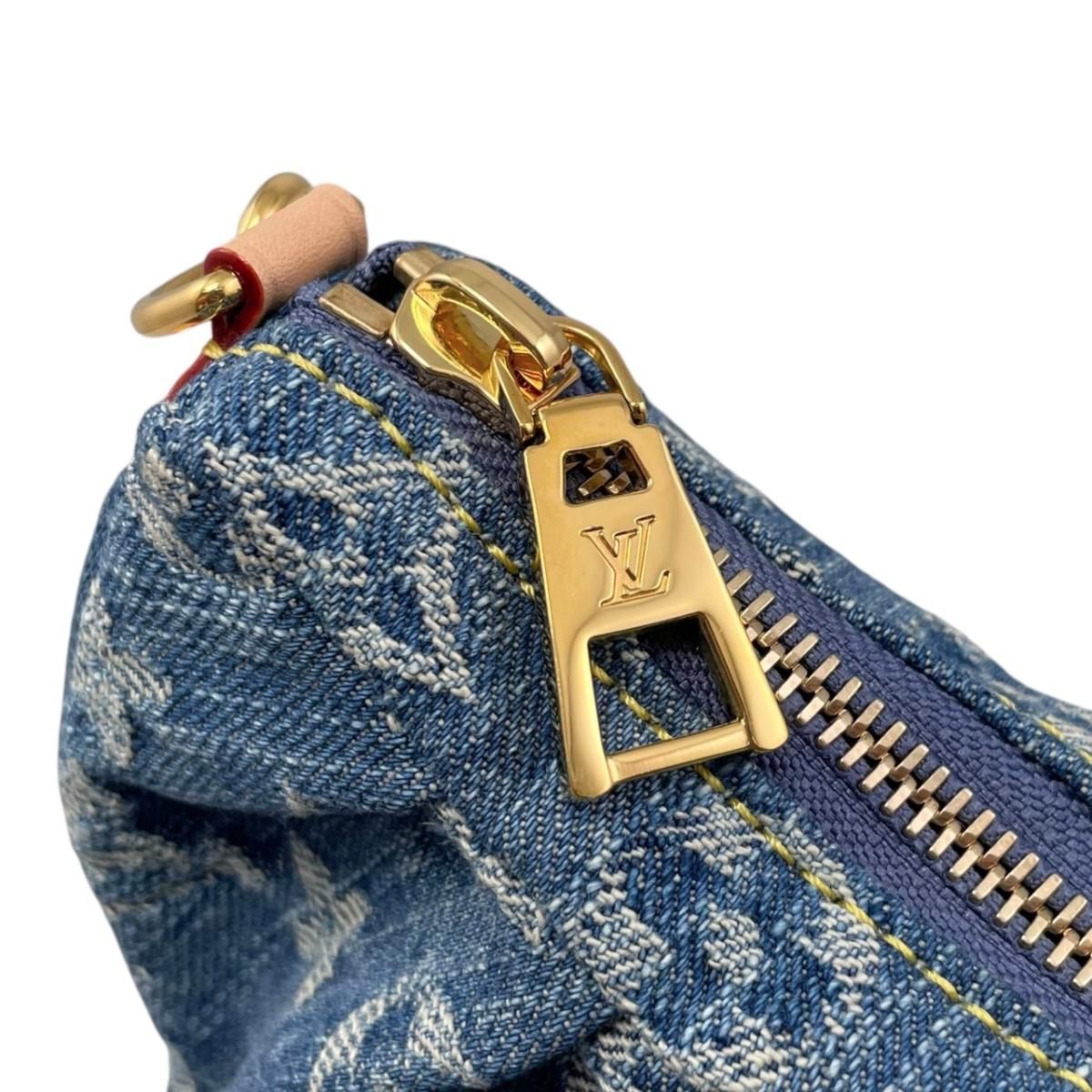 Louis Vuitton Handbag Pochette Bare Monogram Denim Blue — view 8